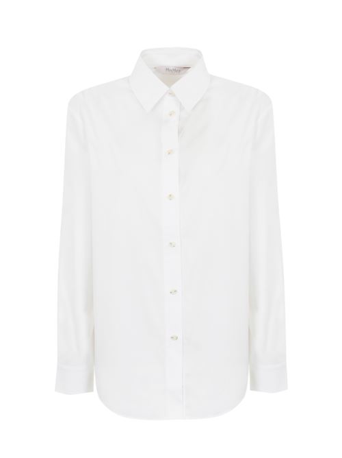 Camicia leisure in cotone bianca MAX MARA LEISURE | 2426116038600001